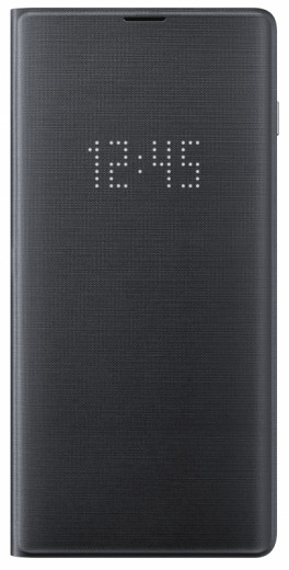 Чехол Samsung S10+/EF-NG975PBEGRU - LED View Cover Black-6-изображение