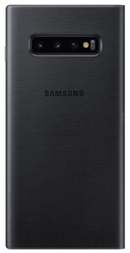 Чехол Samsung S10+/EF-NG975PBEGRU - LED View Cover Black-7-изображение