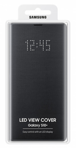 Чехол Samsung S10+/EF-NG975PBEGRU - LED View Cover Black-11-изображение