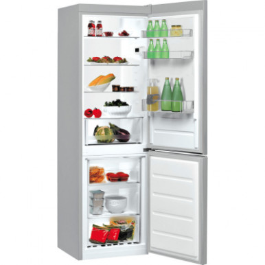 Холодильник з нижн. мороз. камерою Indesit LI8S1ES, 187х66х60см, 2 дв., Х- 213л, М- 90л, A+, ST, Сріблястий-3-зображення