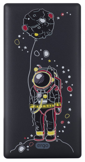 Портативная батарея ERGO LP-83 - 10000 mAh Li-pol Black Spaceman-8-изображение