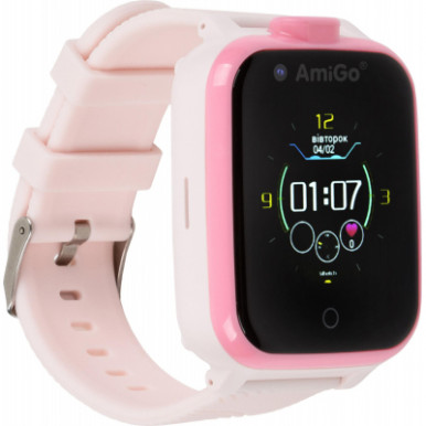 Смарт-часы Amigo GO006 GPS 4G WIFI Pink-8-изображение