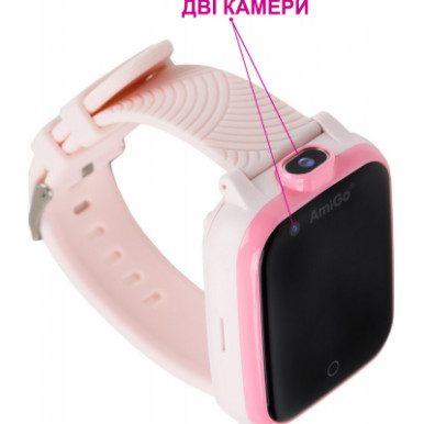 Смарт-годинник Amigo GO006 GPS 4G WIFI Pink-12-зображення