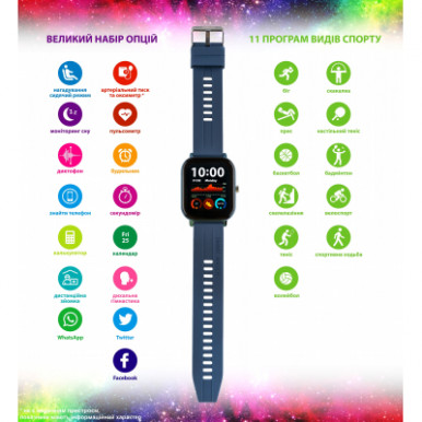 Смарт-часы Amico GO FUN Pulseoximeter and Tonometer blue (850473)-6-изображение