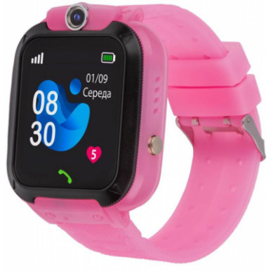 Смарт-часы Amigo GO007 FLEXI GPS Pink-8-изображение
