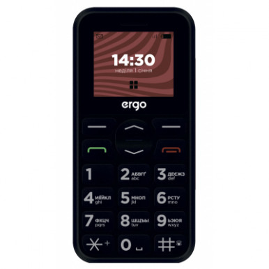 Мобільний телефон Ergo R181 Black-1-зображення