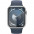 Apple Watch Series 9 GPS 41mm Silver Aluminium Case with Storm Blue Sport Band - M/L (MR913QP/A)-1-изображение