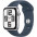 Apple Watch SE 2023 GPS 40mm Silver Aluminium Case with Storm Blue Sport Band - S/M (MRE13QP/A)-0-зображення