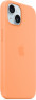 Чехол для Apple iPhone 15 Silicone Case with MagSafe Orange Sorbet-3-изображение
