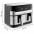 Мультипіч Tefal Dual EasyFry&Grill AirFryer, 2700Вт, чаша-5.2+3.1л, сенсорне керув., 2 чаши, гриль, пластик, сіро-чорний-5-зображення