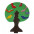 Nic Конструктор дерев'яний Дерево з птахами темне NIC523098-0-зображення