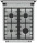 Комбінована плита Gorenje K 5241 XF (RM513C-FPG4B)-5-зображення